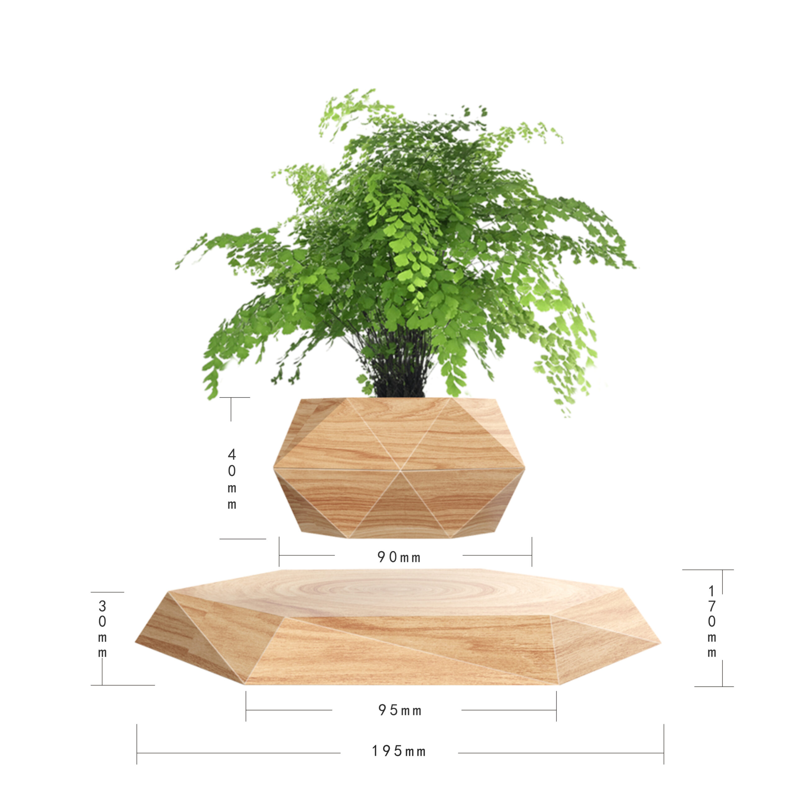 Levitating Floating Plant Holder